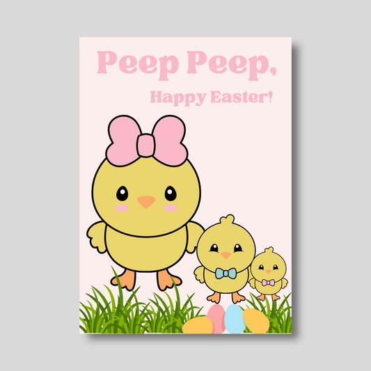 Peep Peep Happy Easter! Greeting Card
